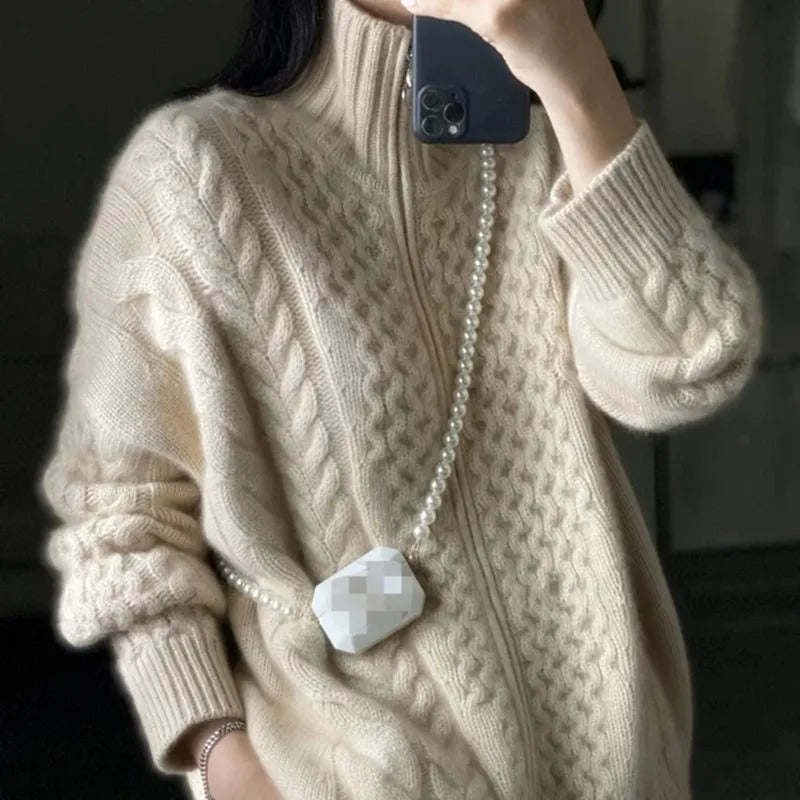 아늑한 | 케이블 니트 가디건